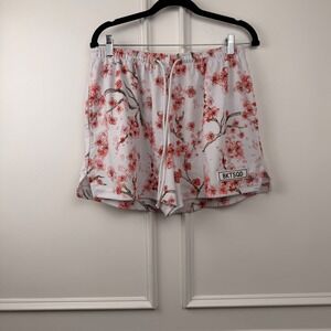 Bucket Squad BKTSQD Cherry Blossom Mesh Basketball Shorts Mens XL White Floral